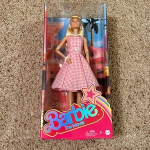 Barbie The Movie Doll Pink Gingham Dress Margot Robbie Collectible